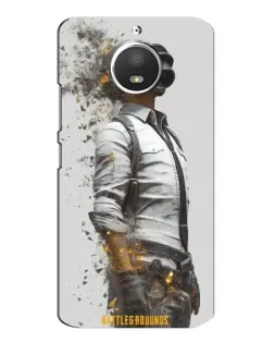 Чехол для Motorola MOTO E4 с картинкой «PUBG — боец в пыли»