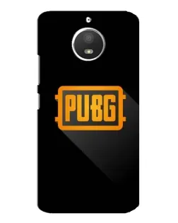 Чехол для Motorola MOTO E4 с картинкой «PUBG — рамка лого»