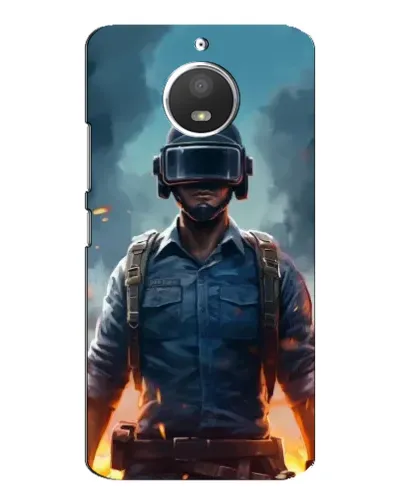 Чехол для Motorola MOTO E4 с картинкой «PUBG — реалистичный герой»