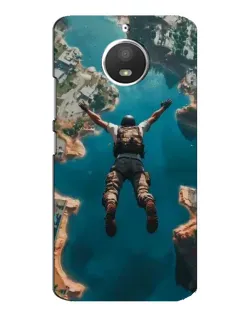 Чехол для Motorola MOTO E4 с картинкой «PUBG — свободное падение»