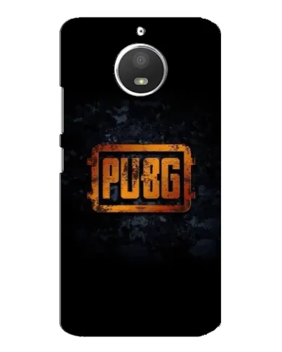 Чехол для Motorola MOTO E4 с картинкой «PUBG — золотой логотип»
