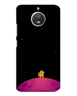 Чехол для Motorola MOTO E4 с картинкой «Одинокий герой на планете»