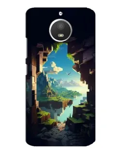 Чехол для Motorola MOTO E4 с картинкой «Вид из пещеры»