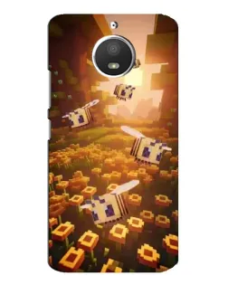Чехол для Motorola MOTO E4 с картинкой «Поле подсолнухов»