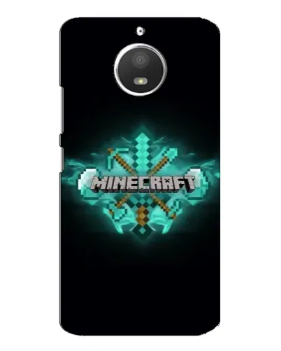 Чехол для Motorola MOTO E4 с картинкой «Minecraft Diamond лого»