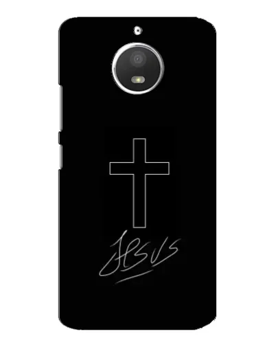 Чехол для Motorola MOTO E4 с картинкой «Графический крест Jesus» Чехол для Motorola MOTO E4 с картинкой «Графический крест Jesus»