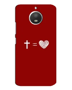 Чехол для Motorola MOTO E4 с картинкой «Уравнение любви» Чехол для Motorola MOTO E4 с картинкой «Уравнение любви»