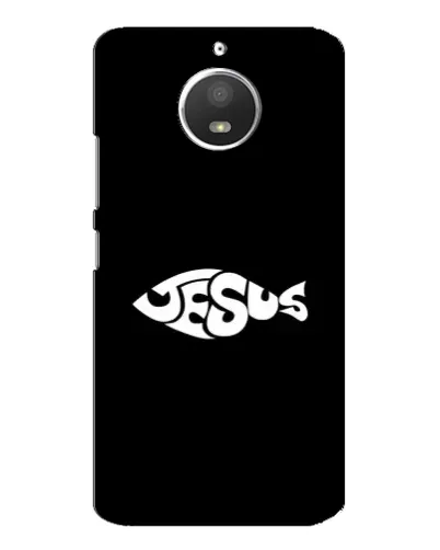 Чехол для Motorola MOTO E4 с картинкой «Рыба Jesus» Чехол для Motorola MOTO E4 с картинкой «Рыба Jesus»