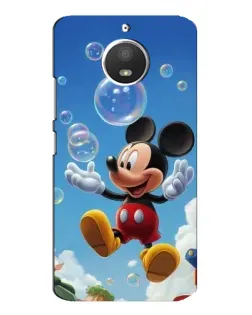Чехол для Motorola MOTO E4 с картинкой «Mickey и мыльные пузыри»