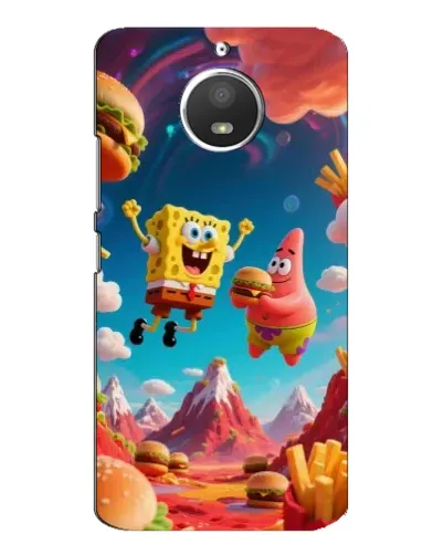 Чехол для Motorola MOTO E4 с картинкой «Космический фастфуд»