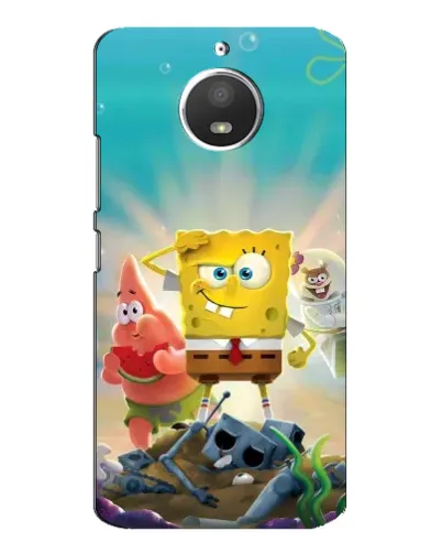 Чехол для Motorola MOTO E4 с картинкой «Спанч Боб победитель»