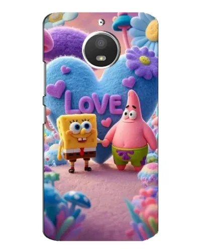 Чехол для Motorola MOTO E4 с картинкой «Губка Боб Патрик»