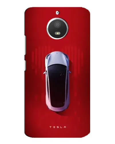 Чехол для Motorola MOTO E4 с картинкой «Tesla Top View»