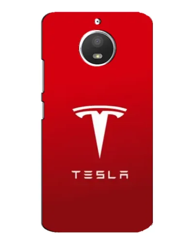 Чехол для Motorola MOTO E4 с картинкой «Tesla Red Classic»
