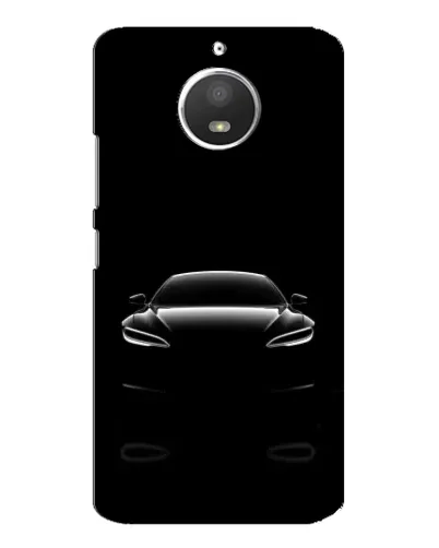 Чехол для Motorola MOTO E4 с картинкой «Силуэт Tesla Night»