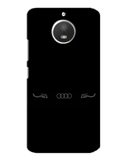 Чехол для Motorola MOTO E4 с картинкой «Audi — световой подпись»