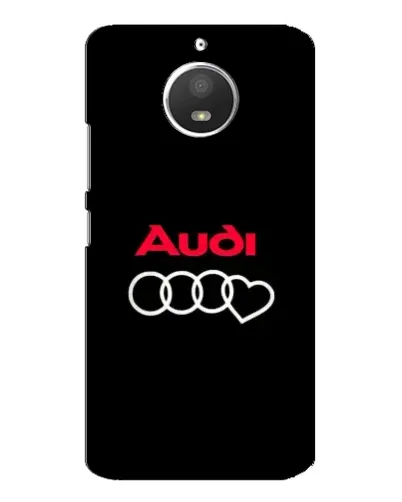 Чехол для Motorola MOTO E4 с картинкой «Логотип Audi Heart»