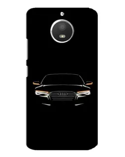 Чехол для Motorola MOTO E4 с картинкой «Audi — ночной контур»
