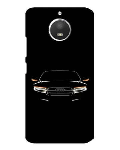Чехол для Motorola MOTO E4 с картинкой «Audi — ночной контур»