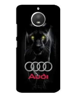 Чехол для Motorola MOTO E4 с картинкой «Пантера и Audi»