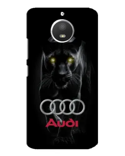 Чехол для Motorola MOTO E4 с картинкой «Пантера и Audi»
