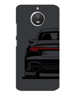 Чехол для Motorola MOTO E4 с картинкой «Задняя часть Audi — арт»