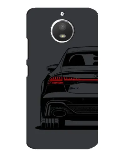 Чехол для Motorola MOTO E4 с картинкой «Задняя часть Audi — арт»