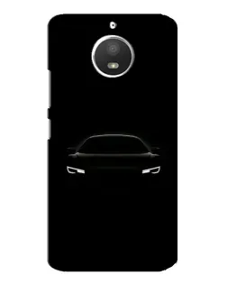 Чехол для Motorola MOTO E4 с картинкой «Взгляд Audi в темноте»