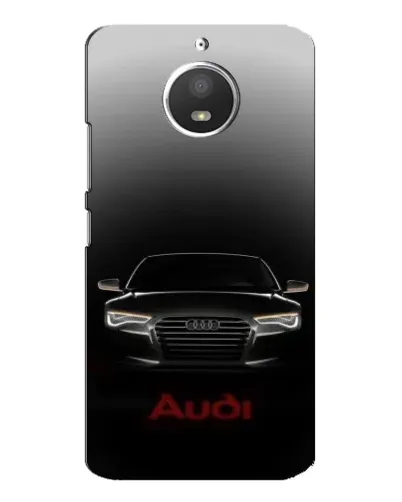 Чехол для Motorola MOTO E4 с картинкой «Audi — градиентный контур»