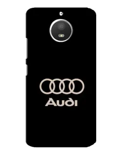 Чехол для Motorola MOTO E4 с картинкой «Audi — золотой логотип»
