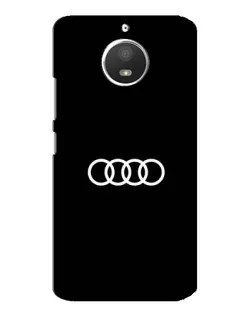 Чехол для Motorola MOTO E4 с картинкой «Audi White Logo»