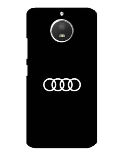 Чехол для Motorola MOTO E4 с картинкой «Audi White Logo»