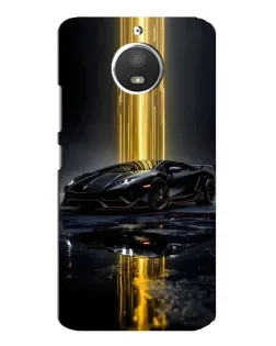 Чехол для Motorola MOTO E4 с картинкой «Ночной Lamborghini драйв»
