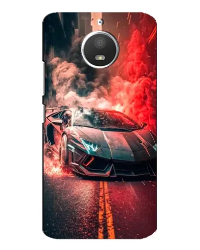 Чехол для Motorola MOTO E4 с картинкой «Lamborghini красный дым» Чехол для Motorola MOTO E4 с картинкой «Lamborghini красный дым»