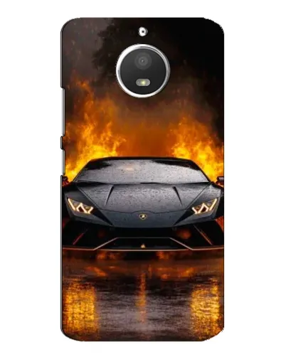 Чехол для Motorola MOTO E4 с картинкой «Lamborghini в огне» Чехол для Motorola MOTO E4 с картинкой «Lamborghini в огне»