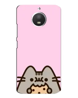 Чехол для Motorola MOTO E4 с картинкой «Pusheen и печенье» Чехол для Motorola MOTO E4 с картинкой «Pusheen и печенье»