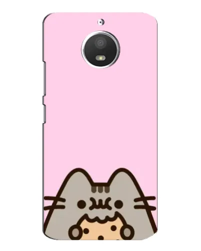 Чехол для Motorola MOTO E4 с картинкой «Pusheen и печенье» Чехол для Motorola MOTO E4 с картинкой «Pusheen и печенье»
