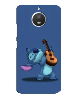 Чехол для Motorola MOTO E4 с картинкой «Стич с укулеле»