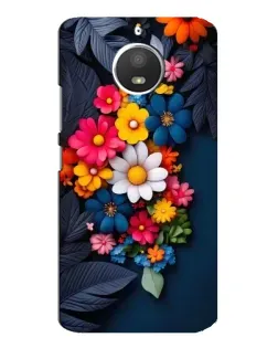 Чехол для Motorola MOTO E4 с картинкой «Цветочная феерия»