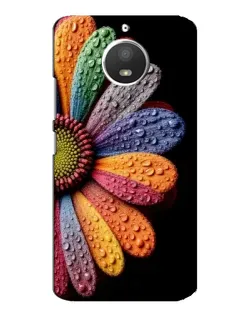 Чехол для Motorola MOTO E4 с картинкой «Радужный цветок»