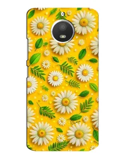 Чехол для Motorola MOTO E4 с картинкой «Ромашковое солнце»