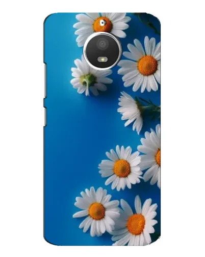 Чехол для Motorola MOTO E4 с картинкой «Белоснежные маргаритки»