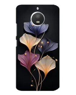 Чехол для Motorola MOTO E4 с картинкой «Лиловые цветы грации»
