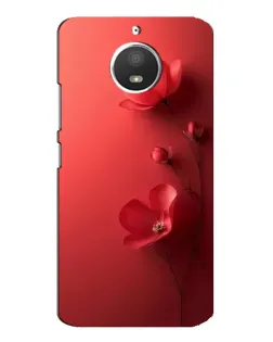 Чехол для Motorola MOTO E4 с картинкой «Маковые соцветия»