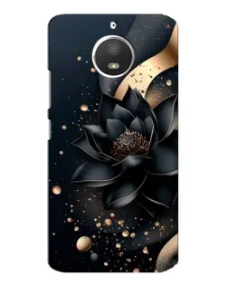 Чехол для Motorola MOTO E4 с картинкой «Черный лотос»