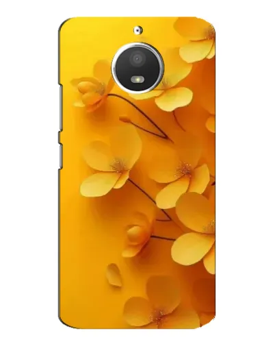 Чехол для Motorola MOTO E4 с картинкой «Золотые лепестки»