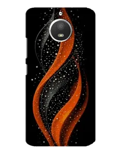 Чехол для Motorola MOTO E4 с картинкой «Огненная звездная волна»
