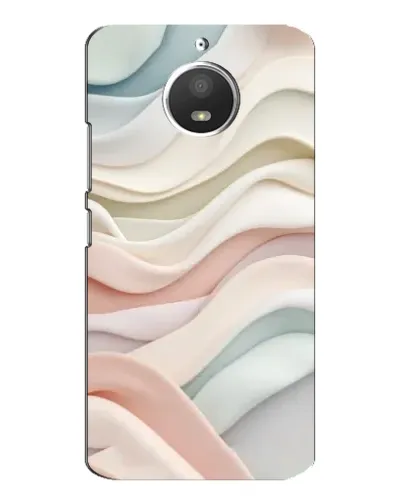 Чехол для Motorola MOTO E4 с картинкой «Пастельные нежные волны»