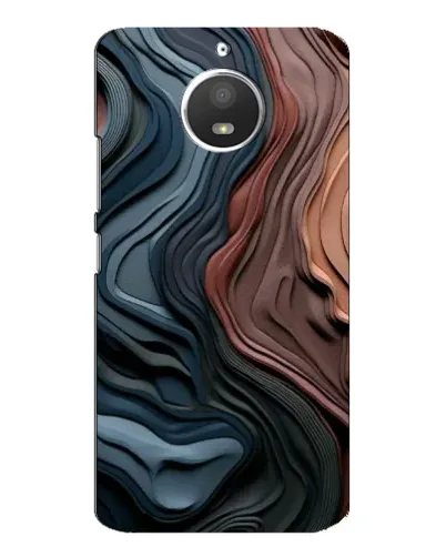 Чехол для Motorola MOTO E4 с картинкой «Цветные волны каньона»