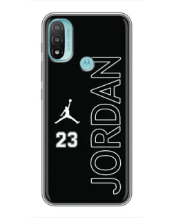 Чехол для Motorola MOTO E40 с картинкой «Jordan Vertical»